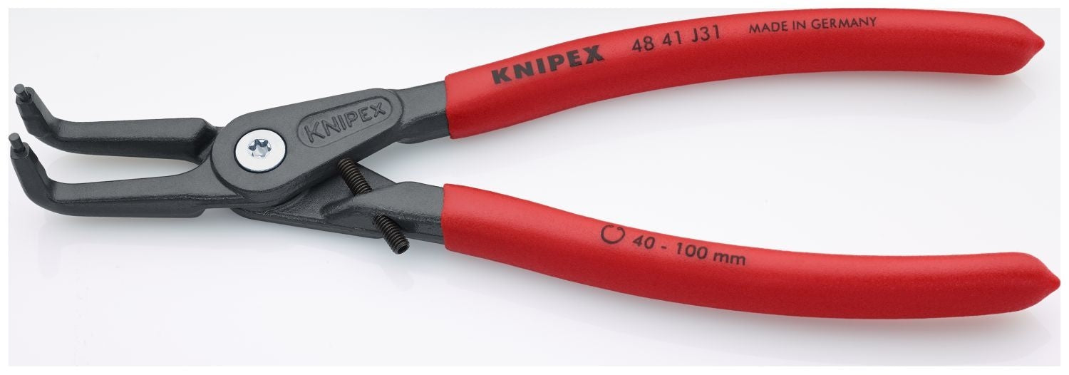 Knipex 48 41 J31 Internal 90&deg; Angled Precision Snap Ring Pliers-Limiter