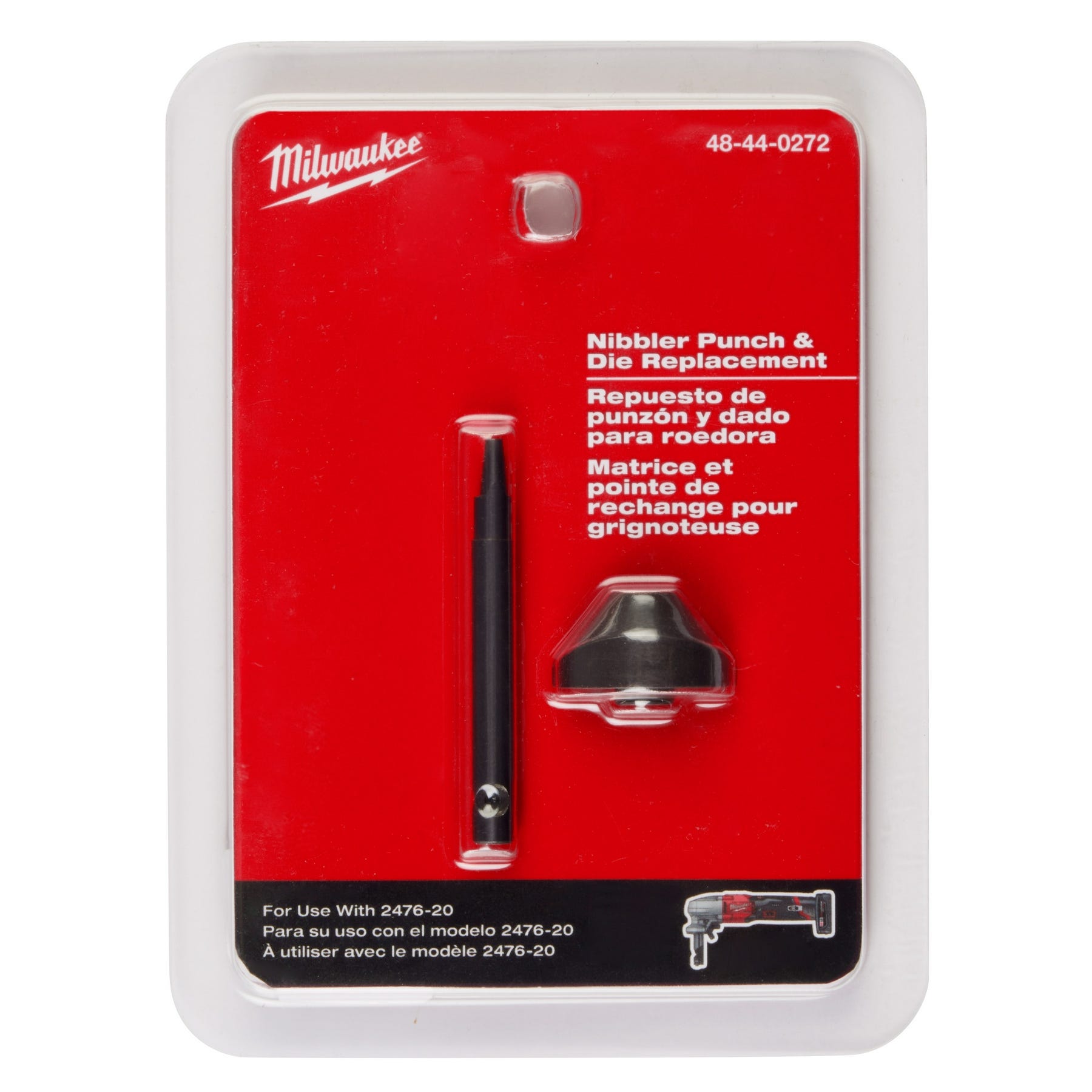 Milwaukee 48-44-0272 M12 FUEL 16-Gauge Nibbler Punch & Die Set