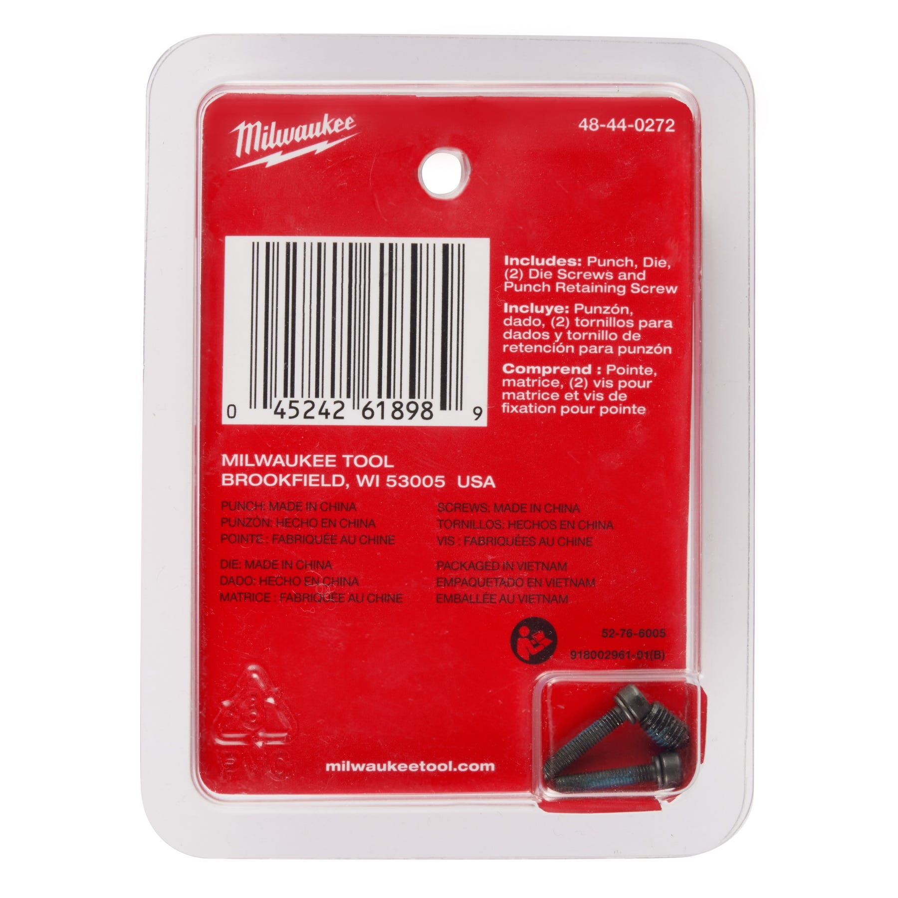 Milwaukee 48-44-0272 M12 FUEL 16-Gauge Nibbler Punch & Die Set