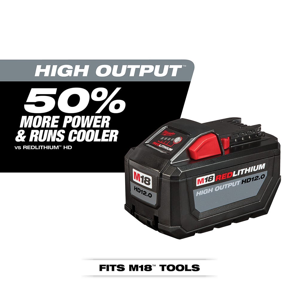 Milwaukee 48-59-1200 M18 REDLITHIUM HIGH OUTPUT 12.0Ah HD Starter Kit