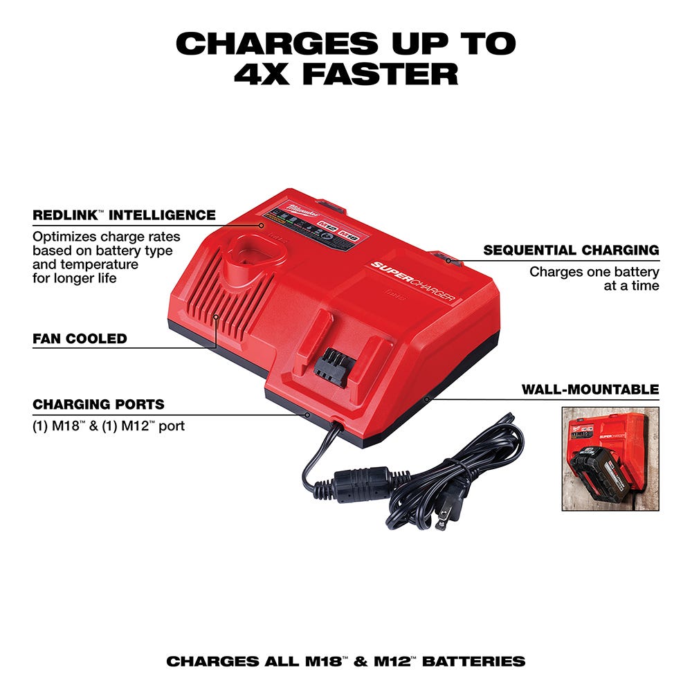 Milwaukee 48-59-1200 M18 REDLITHIUM HIGH OUTPUT 12.0Ah HD Starter Kit