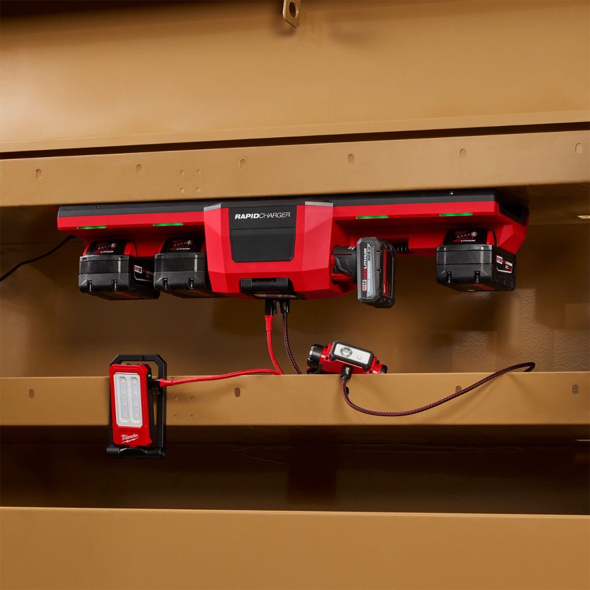 Milwaukee 48-59-1804 Gangbox M18 and M12 Rapid Charger