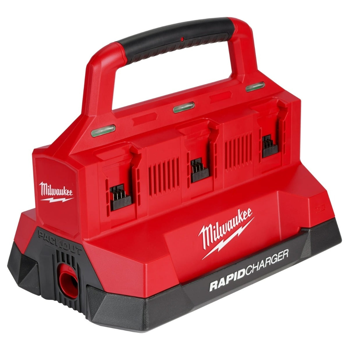 Milwaukee M18 PACKOUT 6-Bay Rapid Charger plus M18 REDLITHIUM XC 5.0Ah Battery Pack