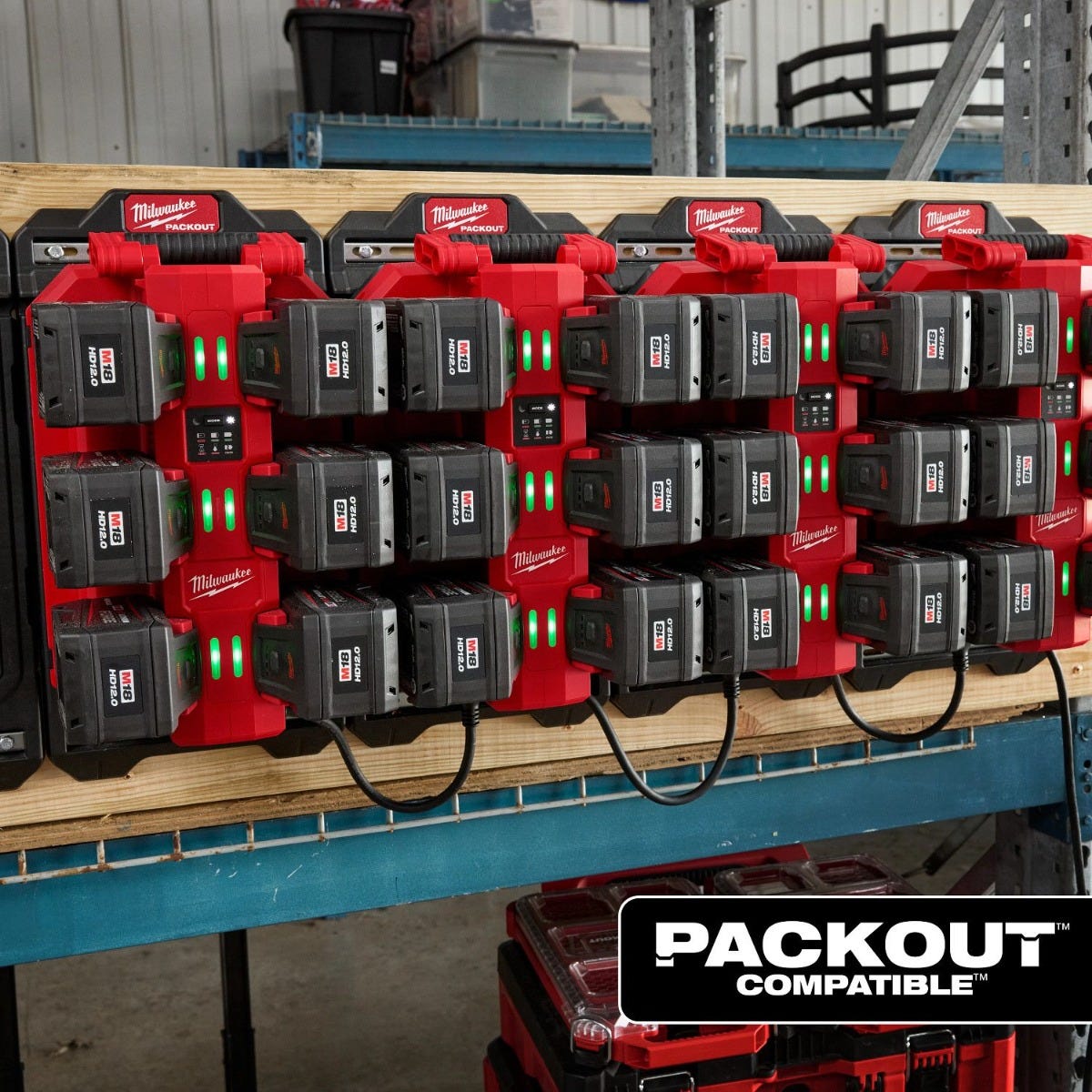 Milwaukee 48-59-1817 M18 6-Bay Daisy Chain Rapid Charger