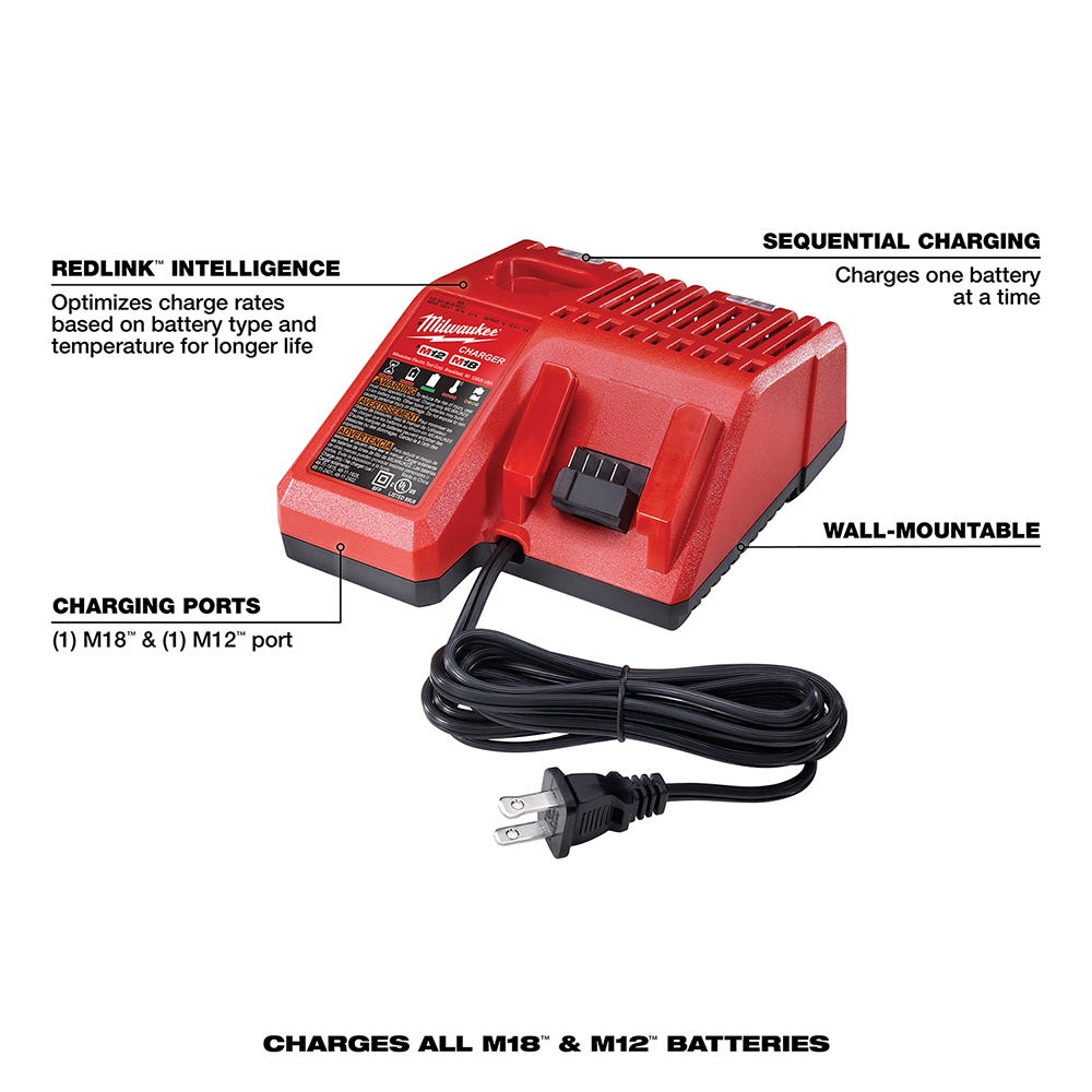 Milwaukee M18 REDLITHIUM XC5.0 System Starter Kit with 2-Pack Battery