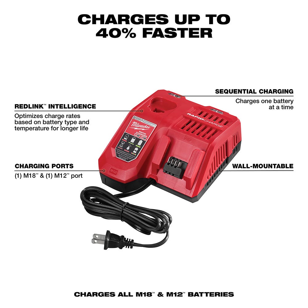 Milwaukee 48-59-1880 M18 REDLITHIUM HIGH OUTPUT XC 8.0Ah Starter Kit