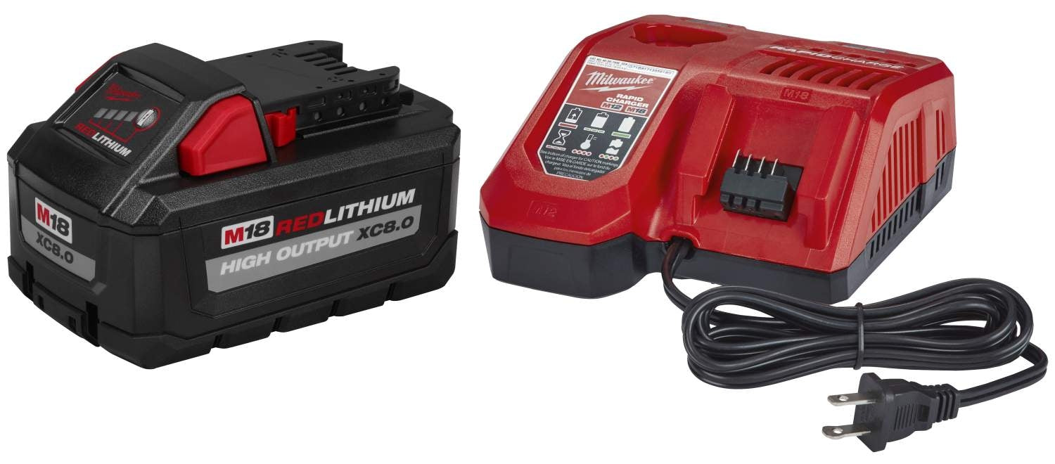 Milwaukee 48-59-1880 M18 REDLITHIUM HIGH OUTPUT XC 8.0Ah Starter Kit (PROMO)