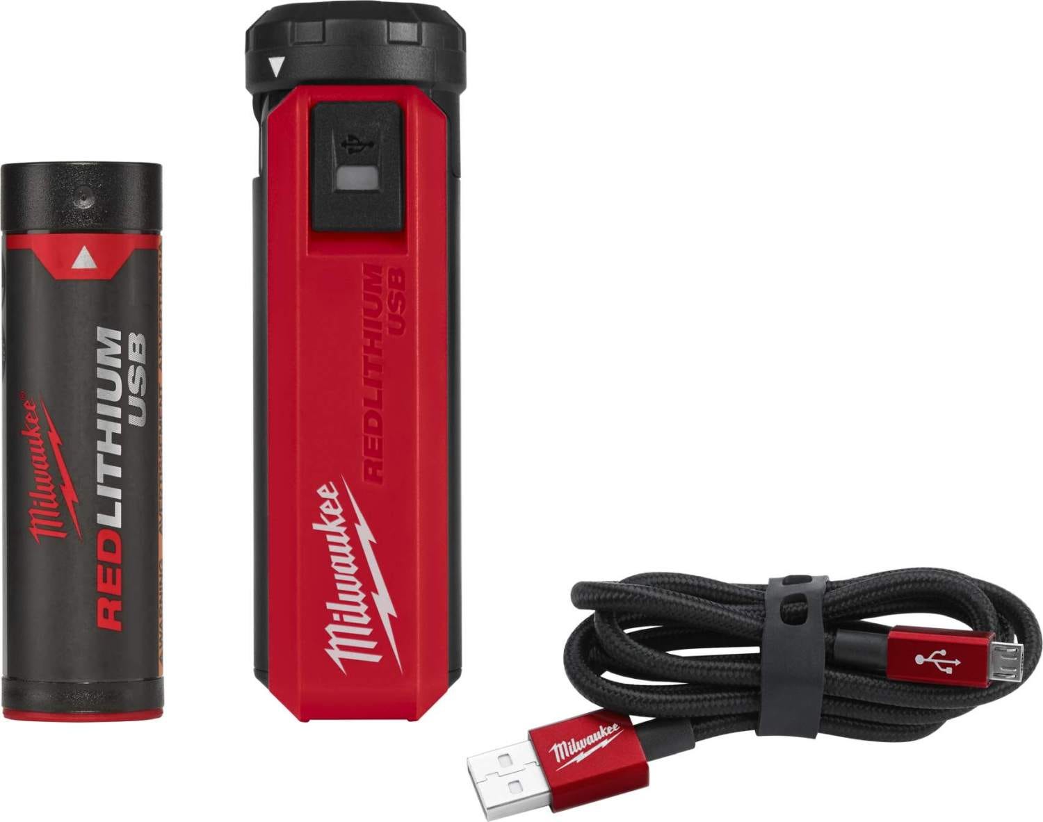 Milwaukee REDLITHIUM USB 1,100-Lumen Flashlight and Portable Power Source Kit