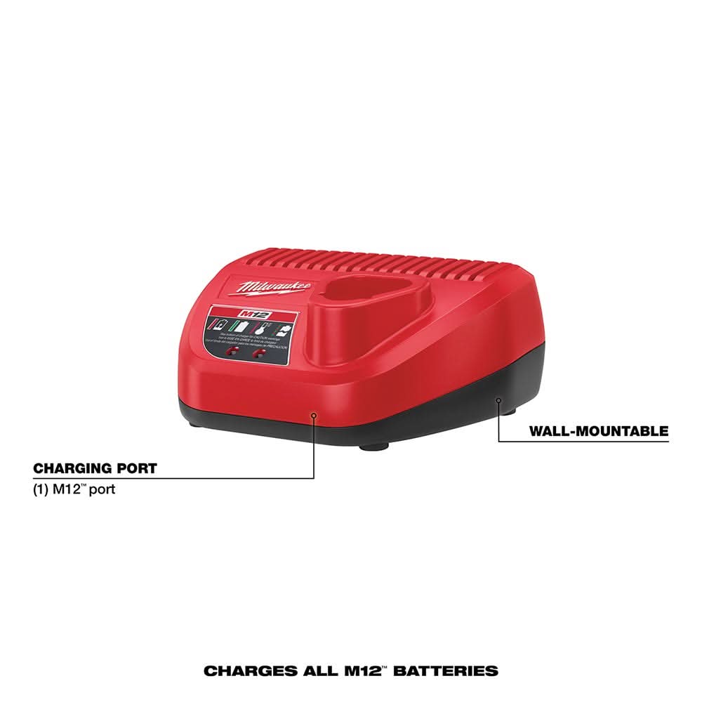 Milwaukee 48-59-2401 M12 Battery Charger – Tool Nut