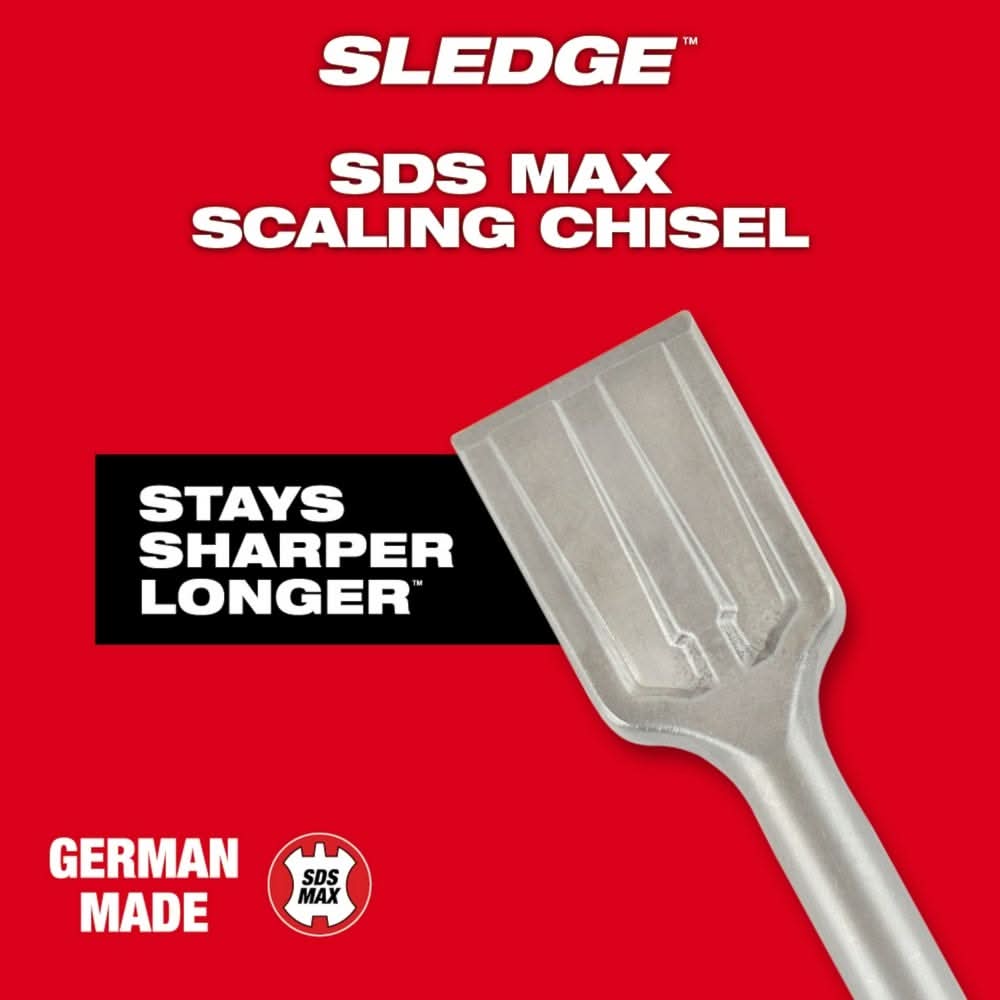 Milwaukee 48-62-4084 SDS-MAX SLEDGE 2-Inch Scaling Chisel
