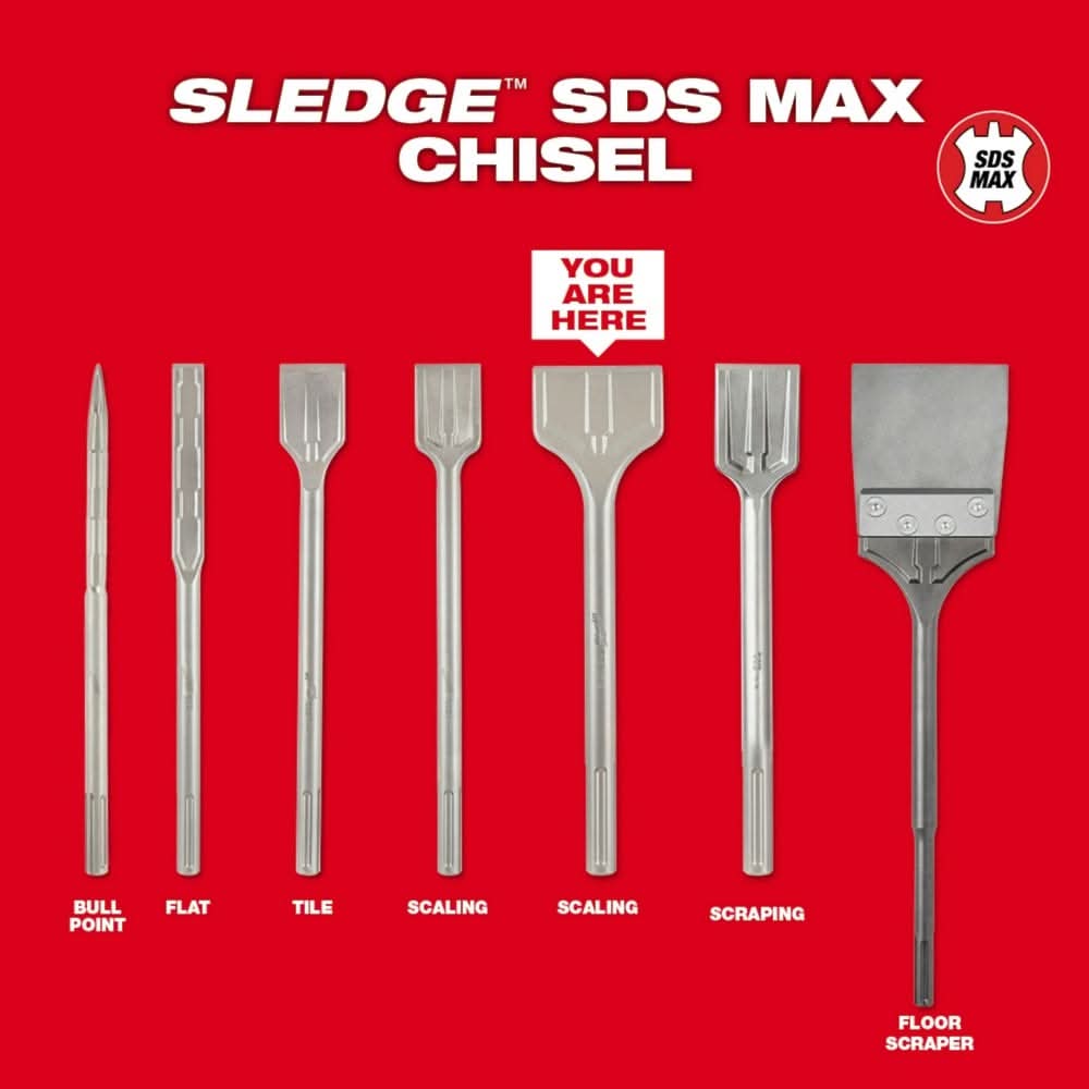 Milwaukee 48-62-4087 3" Scaling Chisel