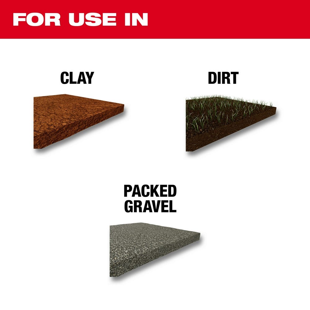 Milwaukee 48-62-4094 SDS Max Clay Spade Chisel 4 1/4-Inch X 16-Inch