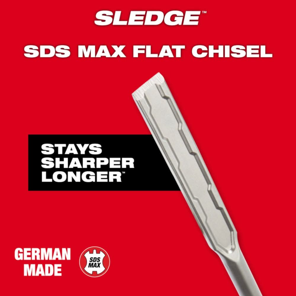 Milwaukee 48-62-4252 SDS-MAX SLEDGE 1-Inch X 16-Inch Flat Chisel