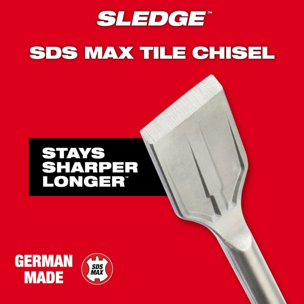 Milwaukee 48-62-4258 SDS-MAX SLEDGE 2-Inch Tile Chisel
