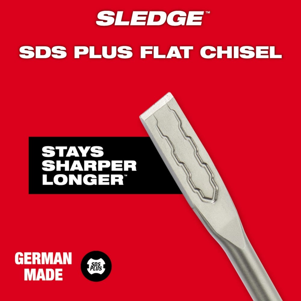 Milwaukee 48-62-6052 SDS PLUS SLEDGE 3/4" X 10" Flat Chisel