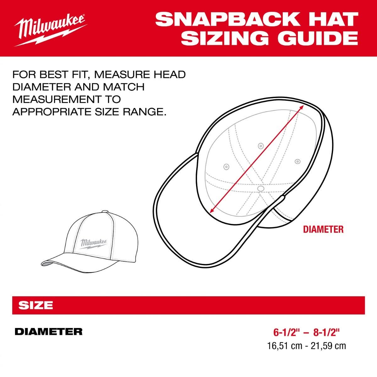 Milwaukee 48-73-1063 Snapback Bump Cap