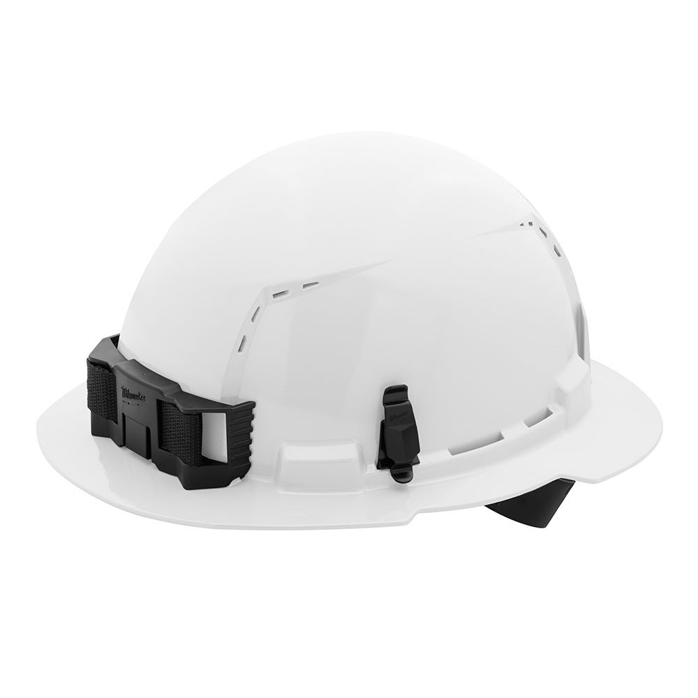 Milwaukee Full Brim Vented Hard Hat with 4PT Ratcheting Suspension Type 1 Class C