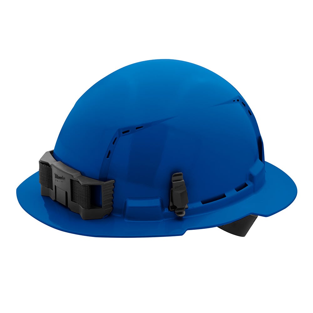 Milwaukee Full Brim Vented Hard Hat with 4PT Ratcheting Suspension Type 1 Class C