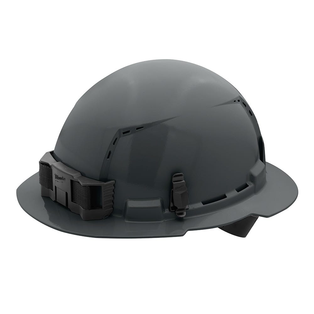 Milwaukee Full Brim Vented Hard Hat with 4PT Ratcheting Suspension Type 1 Class C