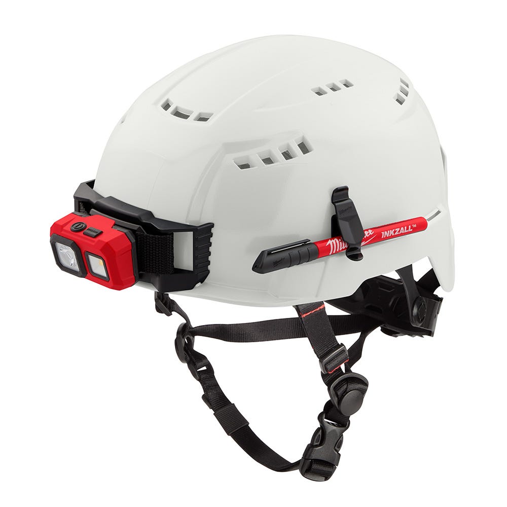 Milwaukee 48-73-1300 White Vented Safety Helmet - Type 2, Class C