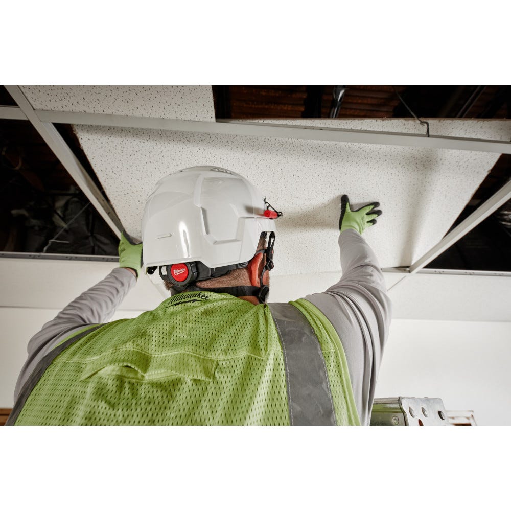 Milwaukee 48-73-1300 White Vented Safety Helmet - Type 2, Class C