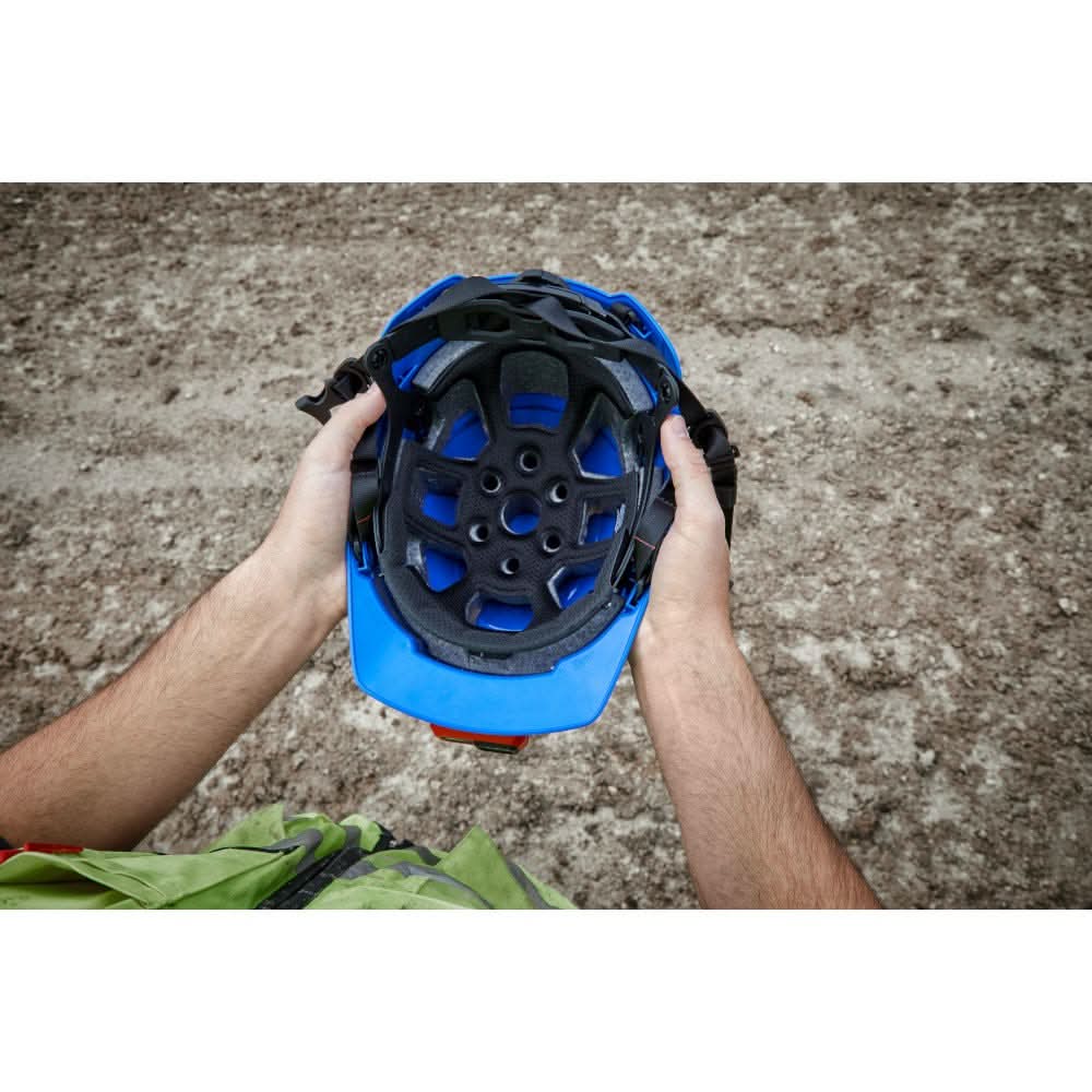 Milwaukee 48-73-1329 Red Front Brim Safety Helmet - Type 2, Class E