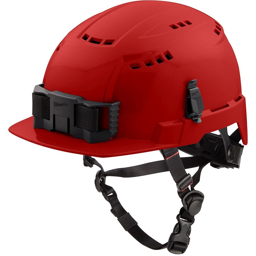 Milwaukee 48-73-1328 Red Front Brim Vented Safety Helmet - Type 2, Class C