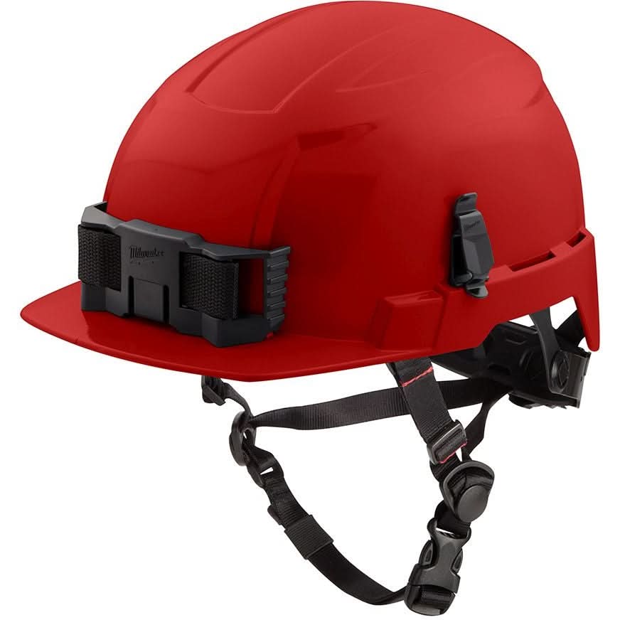 Milwaukee 48-73-1329 Red Front Brim Safety Helmet - Type 2, Class E