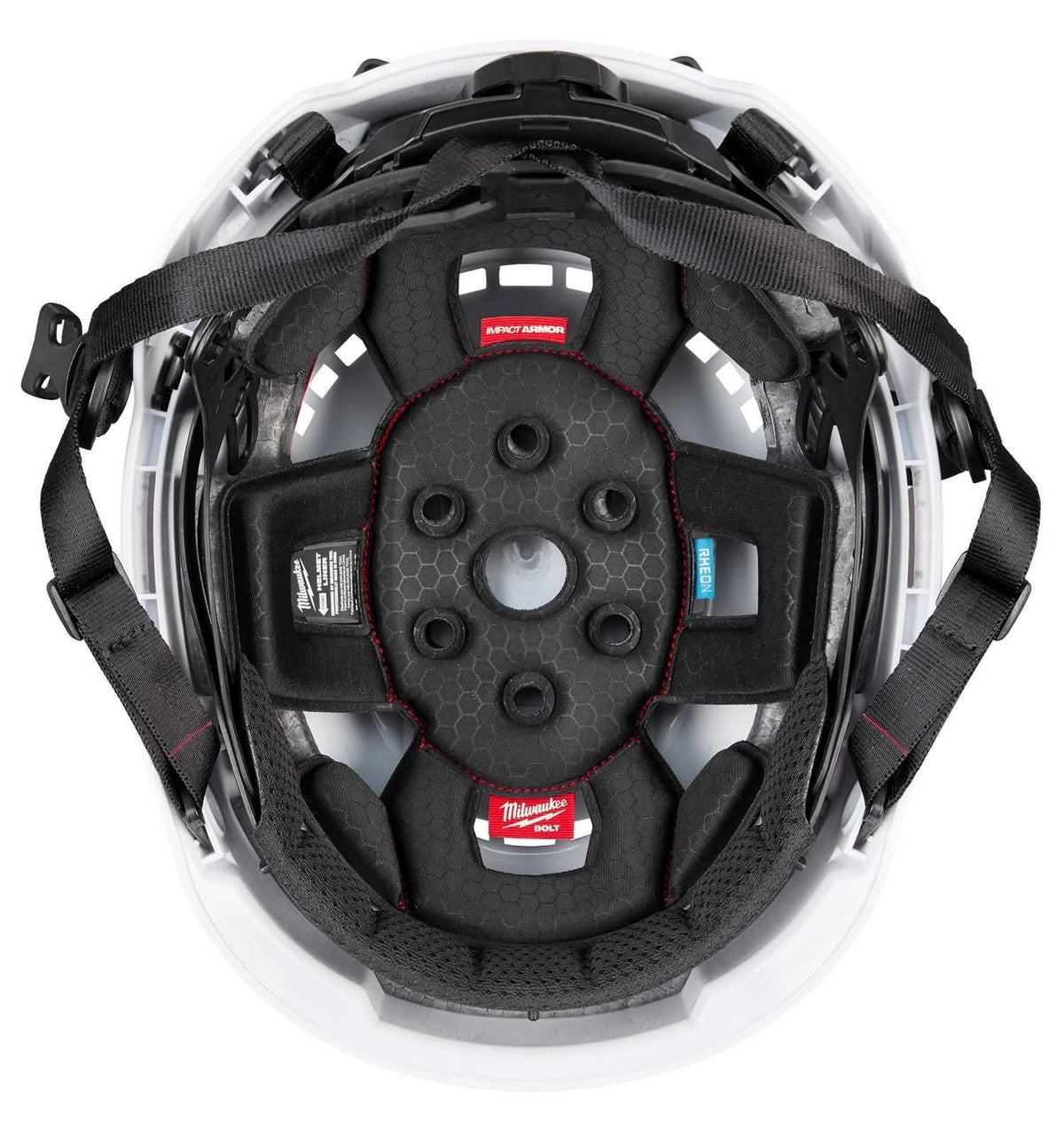 Milwaukee 48-73-1358 BOLT Red Vented Safety Helmet with IMPACT ARMOR Liner (USA) - Type 2, Class C