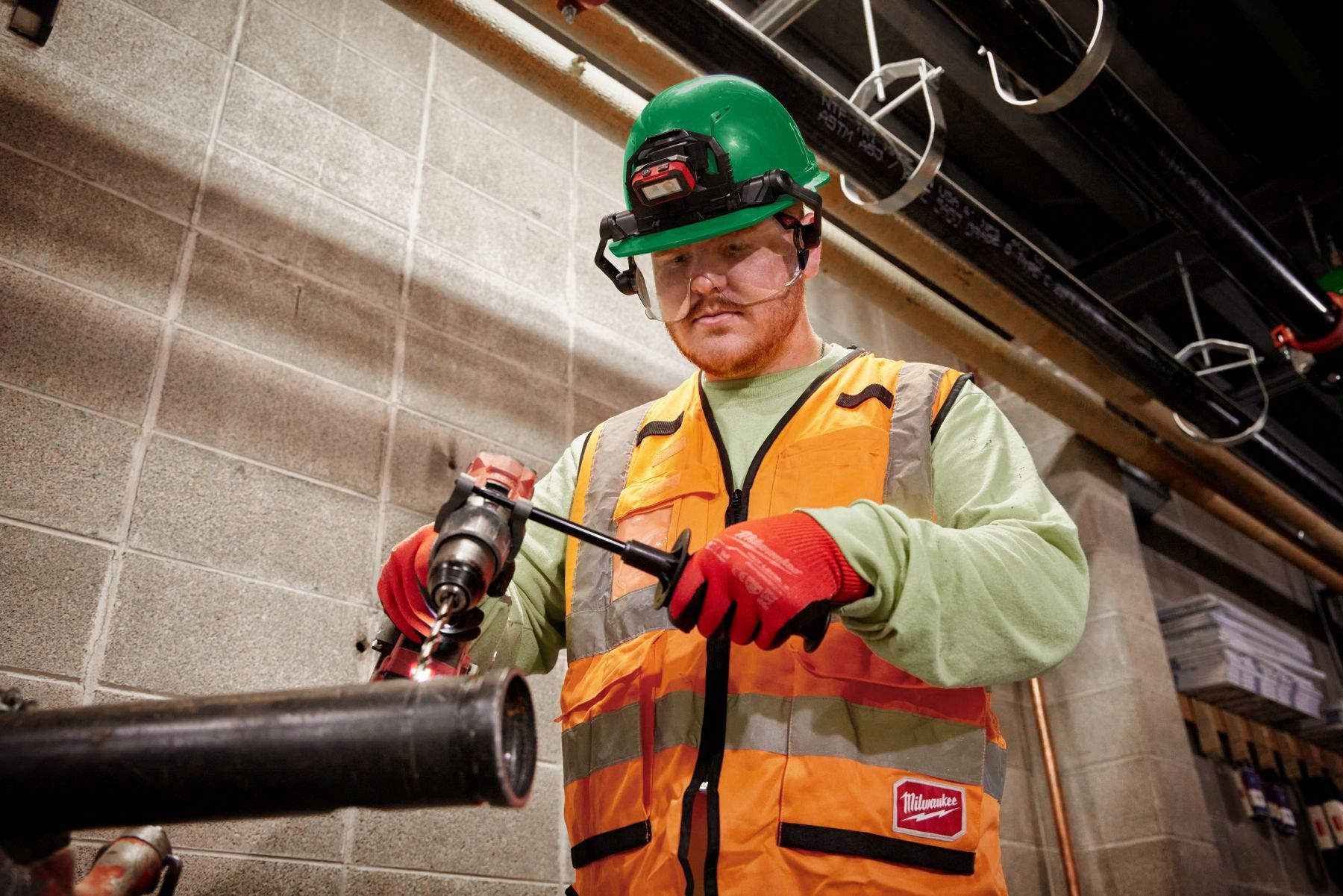 Milwaukee 48-73-1410 BOLT Eye Visor - Clear Dual Coat Lens (Compatible with Milwaukee Safety Helmets & Hard Hats)