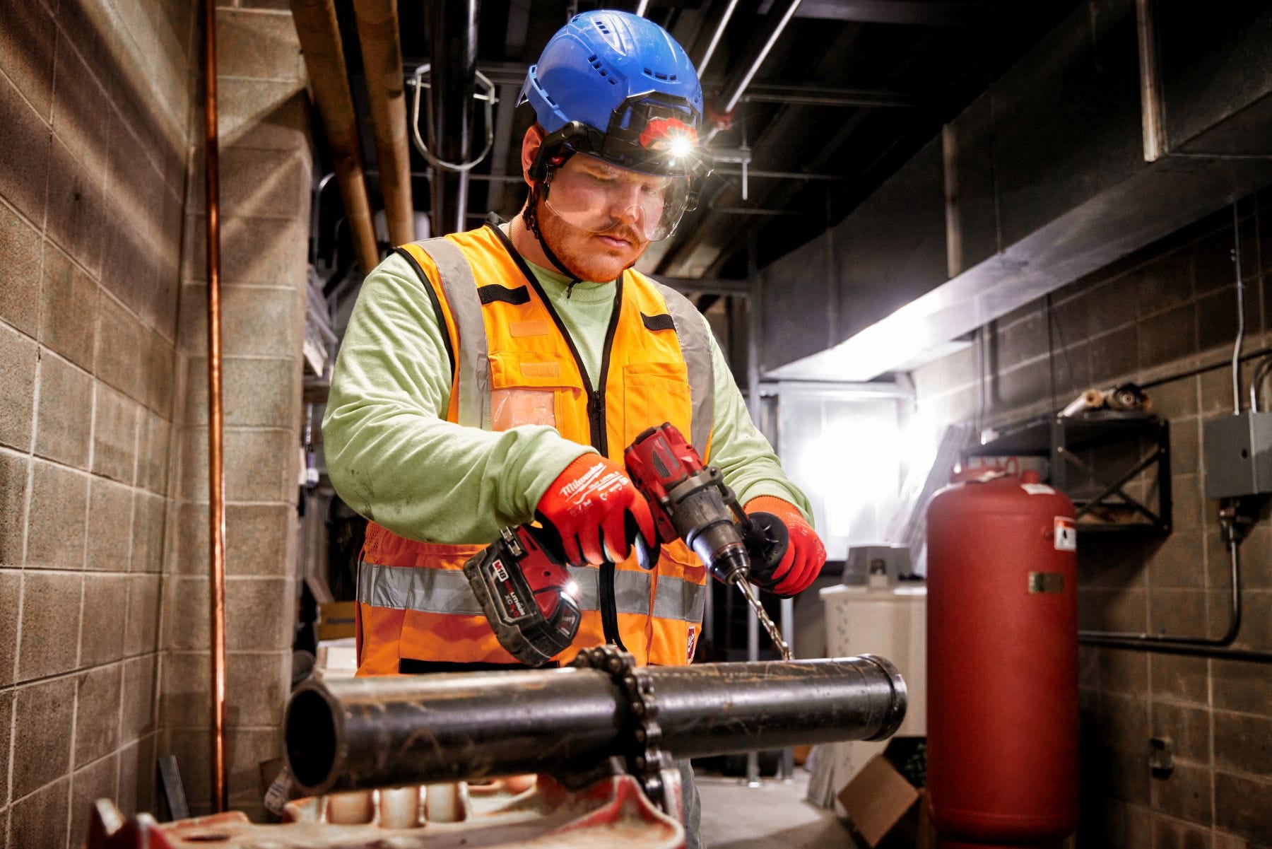 Milwaukee 48-73-1411 BOLT Eye Visor - Clear Dual Coat Lens (Compatible with Milwaukee Safety Helmets)