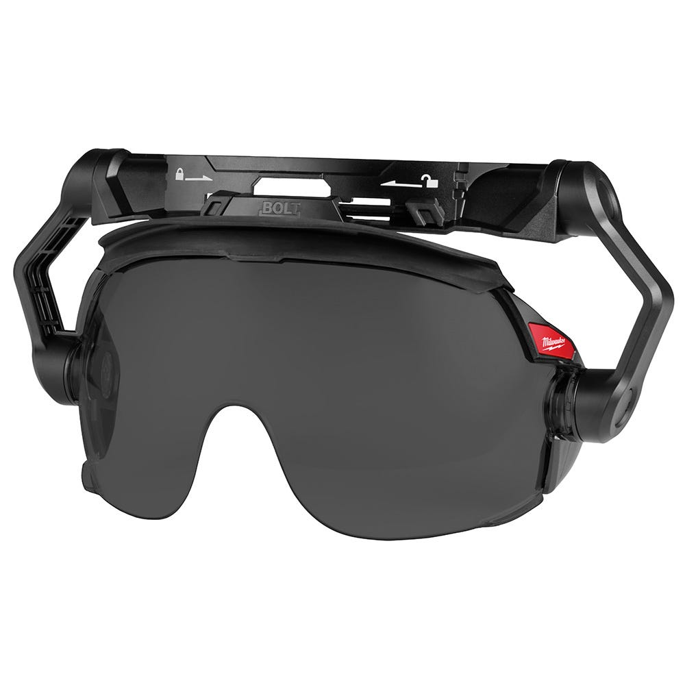 Milwaukee 48-73-1417 BOLT Gasketed Eye Visor - Tinted Dual Coat Lens (Compatible with Milwaukee BOLT Safety Helmets & BOLT Hard Hats)