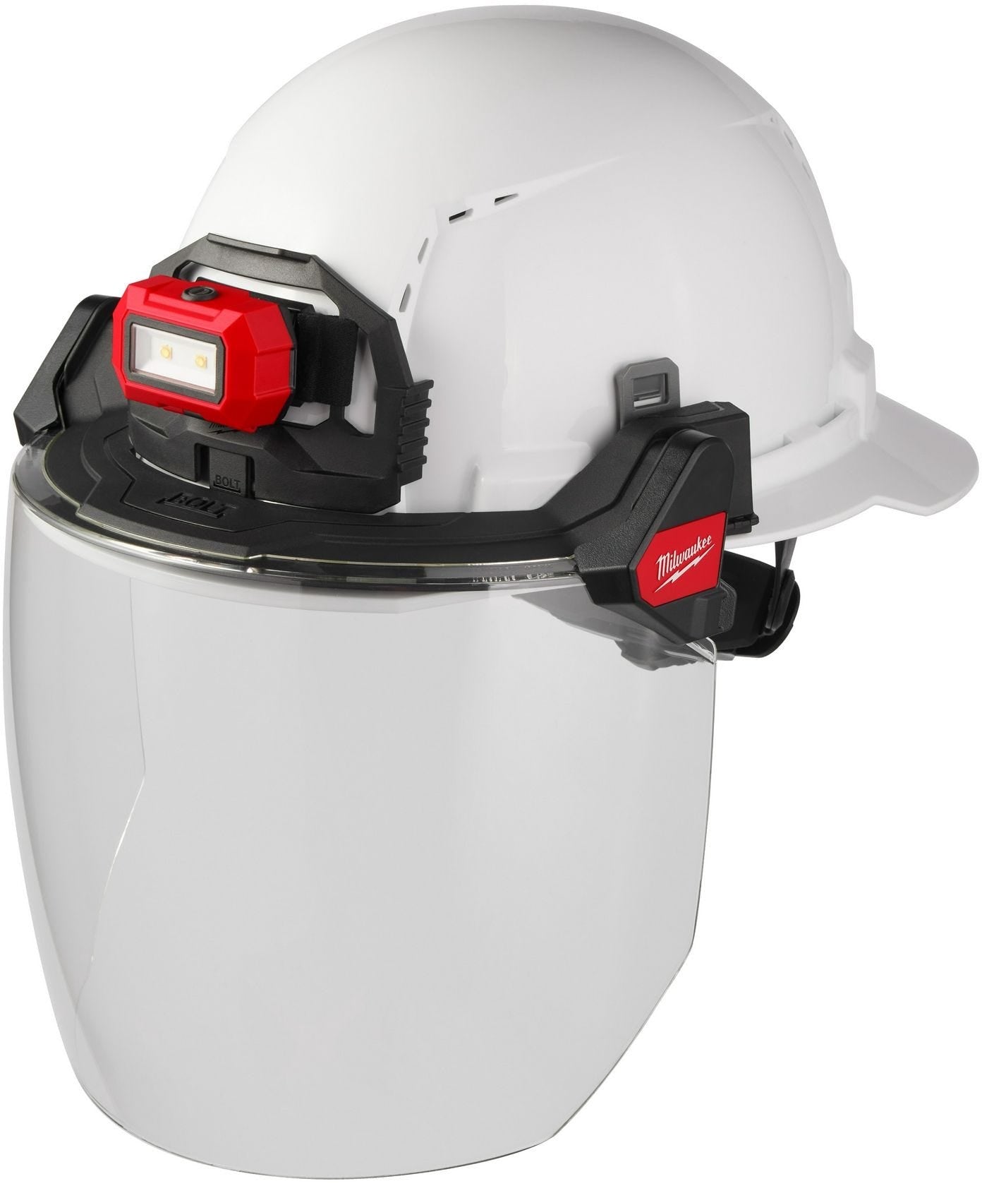 Milwaukee 48-73-1420 BOLT Full Face Shield - Clear Dual Coat Lens (Compatible with Milwaukee Safety Helmets & Hard Hats)