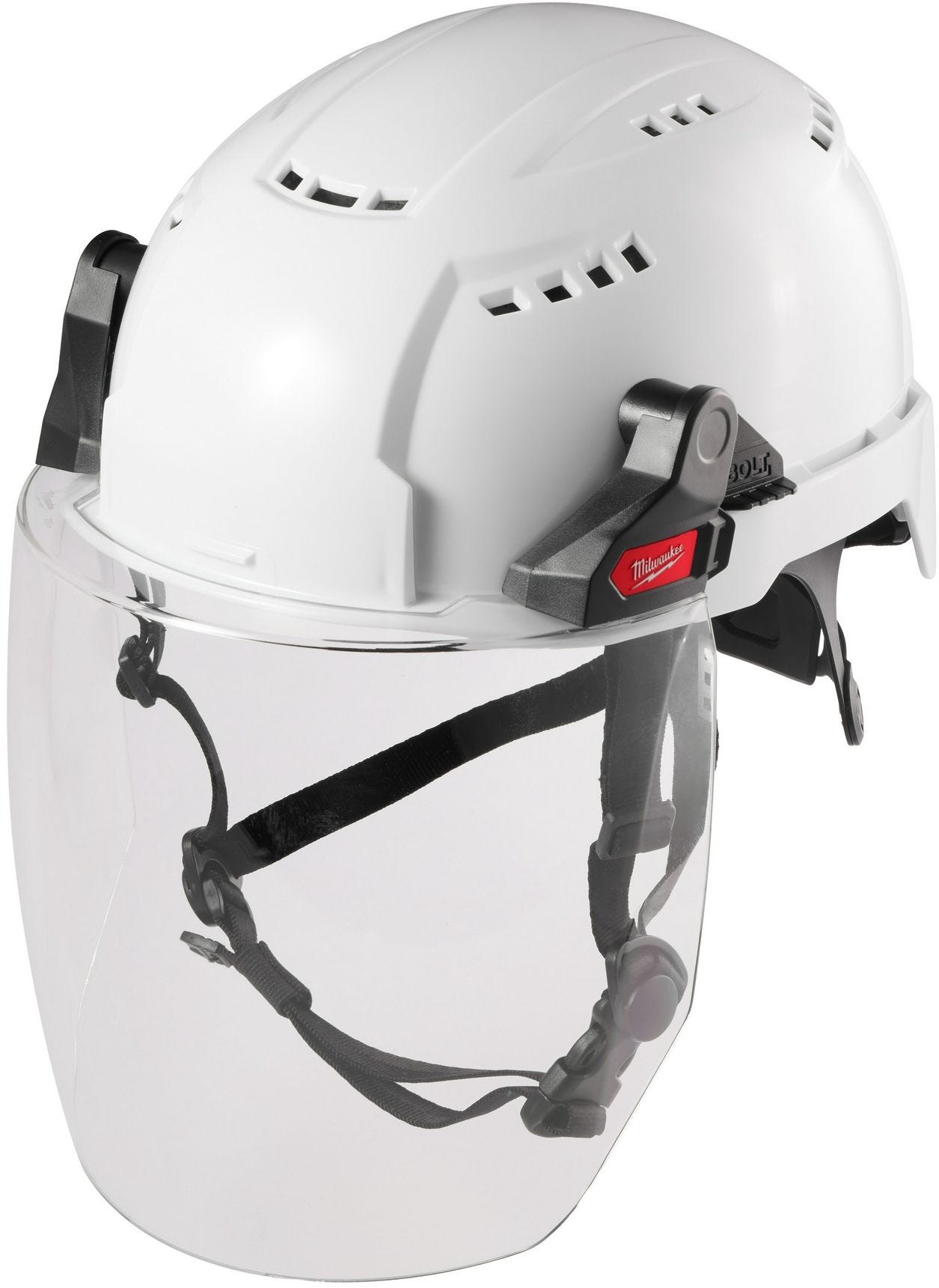 Milwaukee 48-73-1421 BOLT Full Face Shield - Clear Dual Coat Lens (Compatible with Milwaukee Safety Helmet [No Brim])