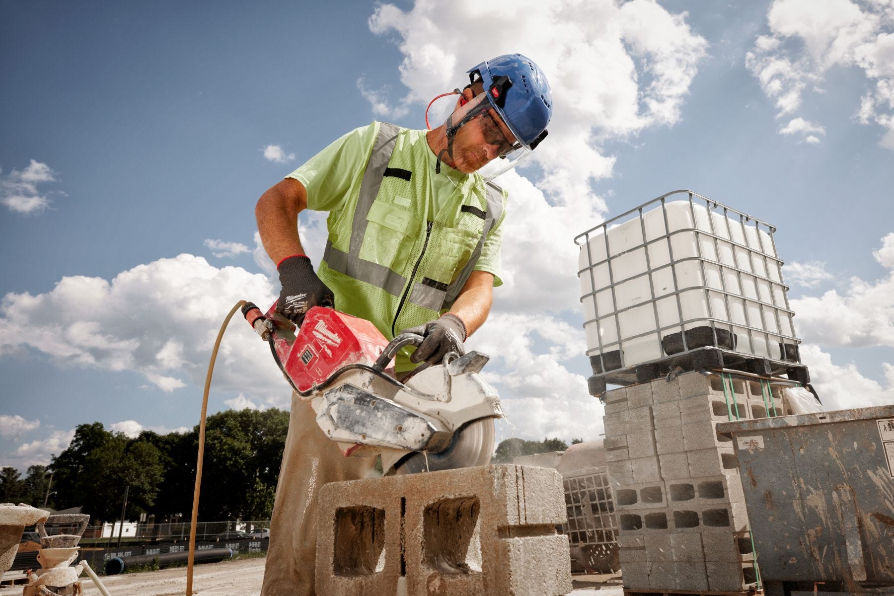 Milwaukee 48-73-1421 BOLT Full Face Shield - Clear Dual Coat Lens