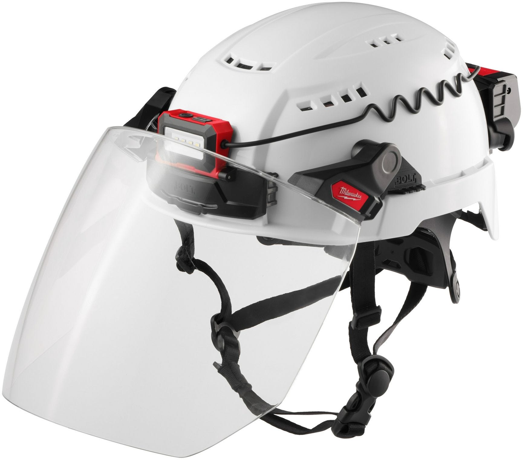 Milwaukee 48-73-1421 BOLT Full Face Shield - Clear Dual Coat Lens (Compatible with Milwaukee Safety Helmet [No Brim])