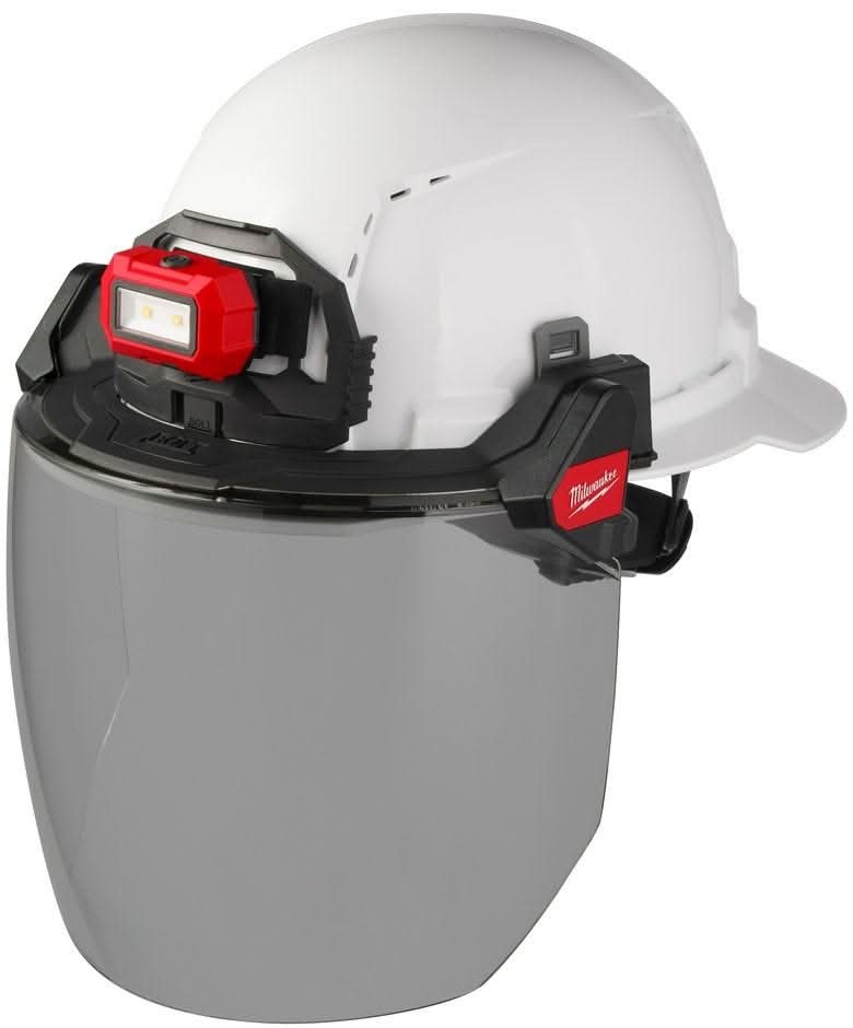 Milwaukee 48-73-1425 BOLT Full Face Shield - Gray Dual Coat Lens (Compatible with Milwaukee Safety Helmets & Hard Hats)