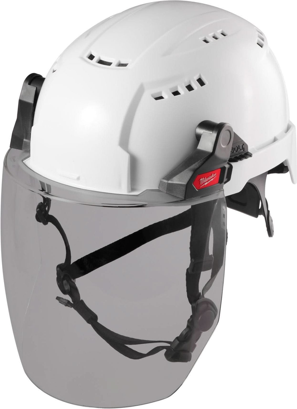 Milwaukee 48-73-1426 BOLT Full Face Shield - Gray Dual Coat Lens (Compatible with Milwaukee Safety Helmet [No Brim])