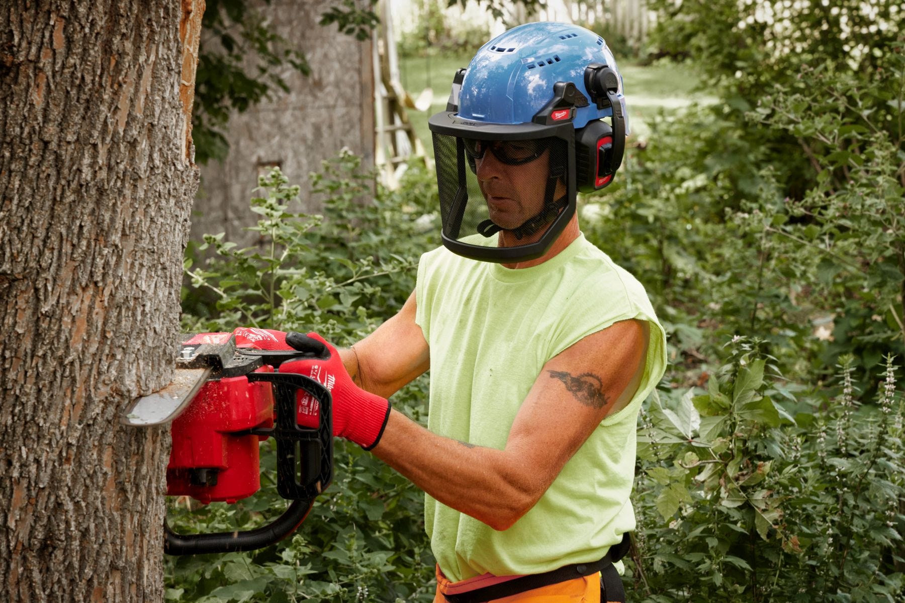 Milwaukee 48-73-1431 BOLT Full Face Shield - Metal Mesh (Compatible with Milwaukee Safety Helmet [No Brim])