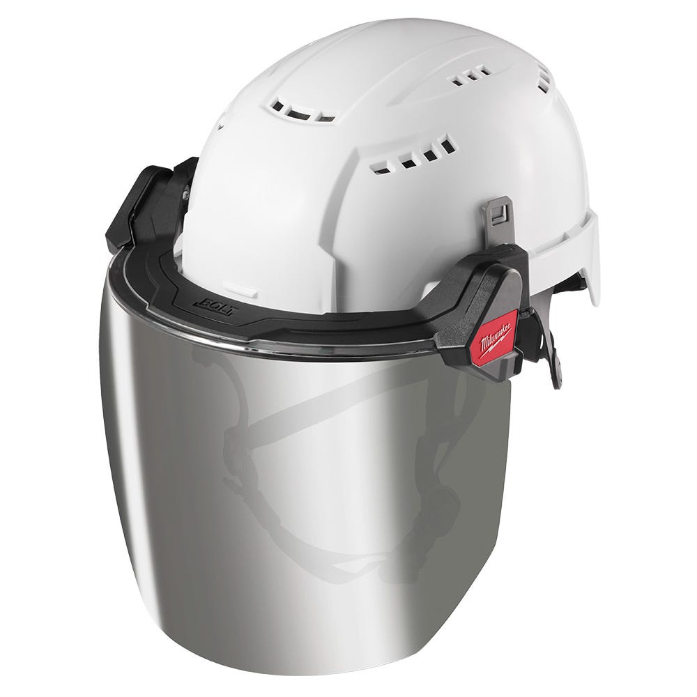 Milwaukee 48-73-1437 10pk Mirrored Face Shield Replacement Lenses (Helmet & Hard Hat Frame)