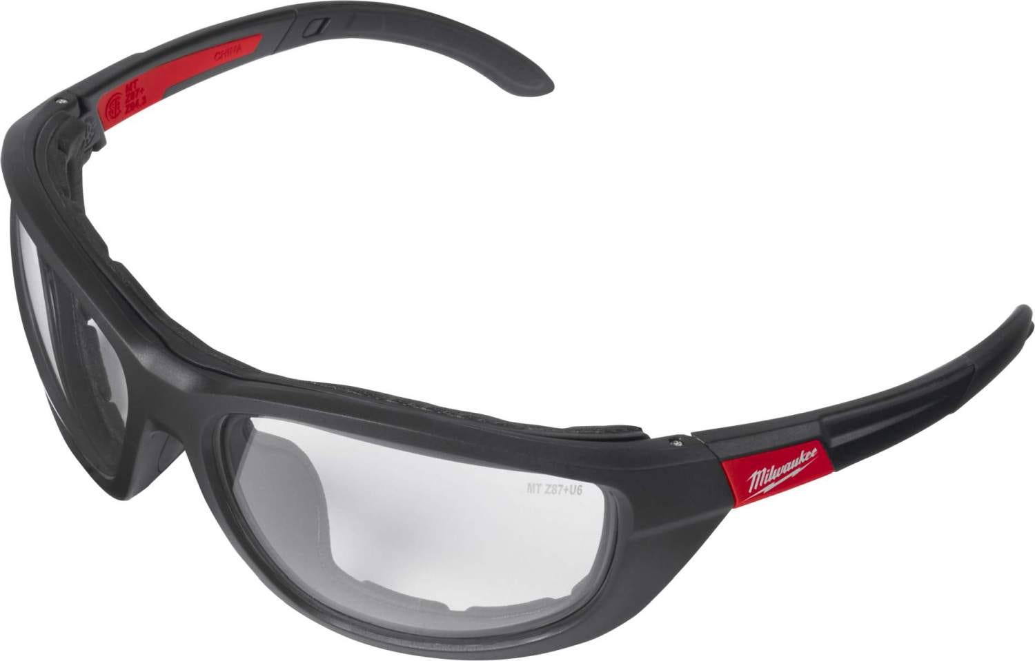Milwaukee 48-73-2040 Clear High Performance Safety Glasses with Gasket