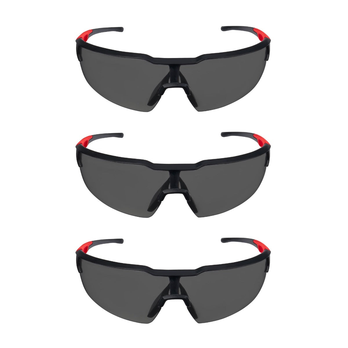 Milwaukee 48-73-2054 Safety Glasses with Tinted Anti-Scratch Lenses, 3-Pack