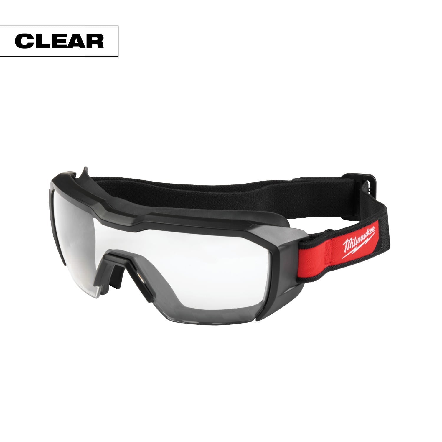 Milwaukee 48-73-2060 Vented Low-Profile Goggles - Clear Dual Coat Lens