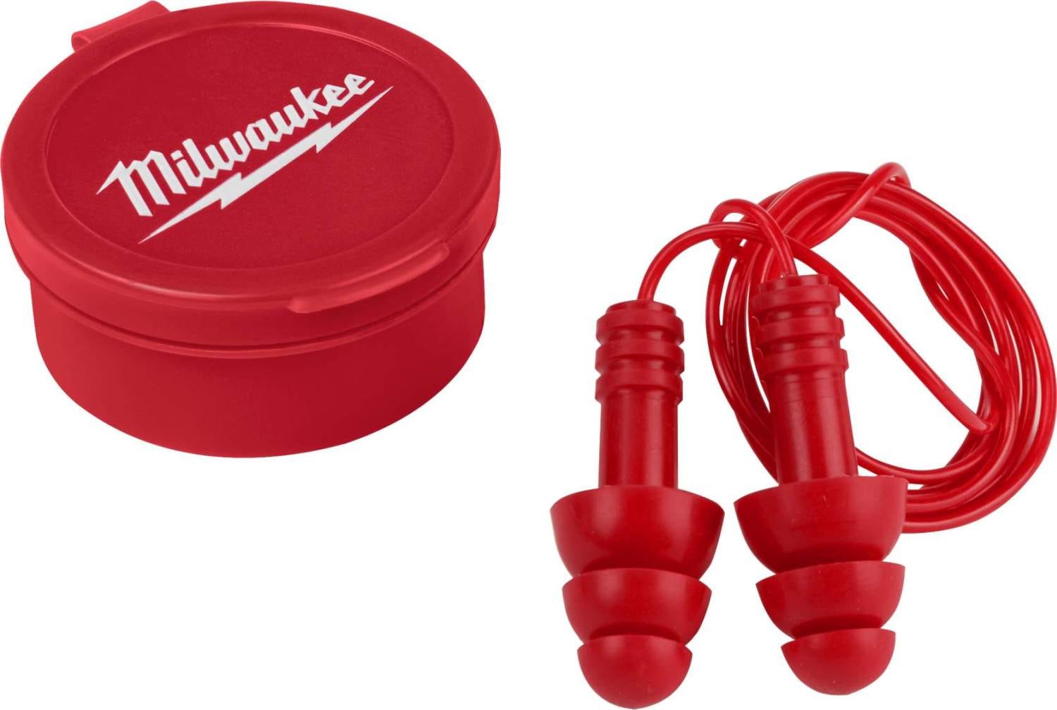 Milwaukee 48-73-3151 Reusable Corded Earplugs, 3-Pack