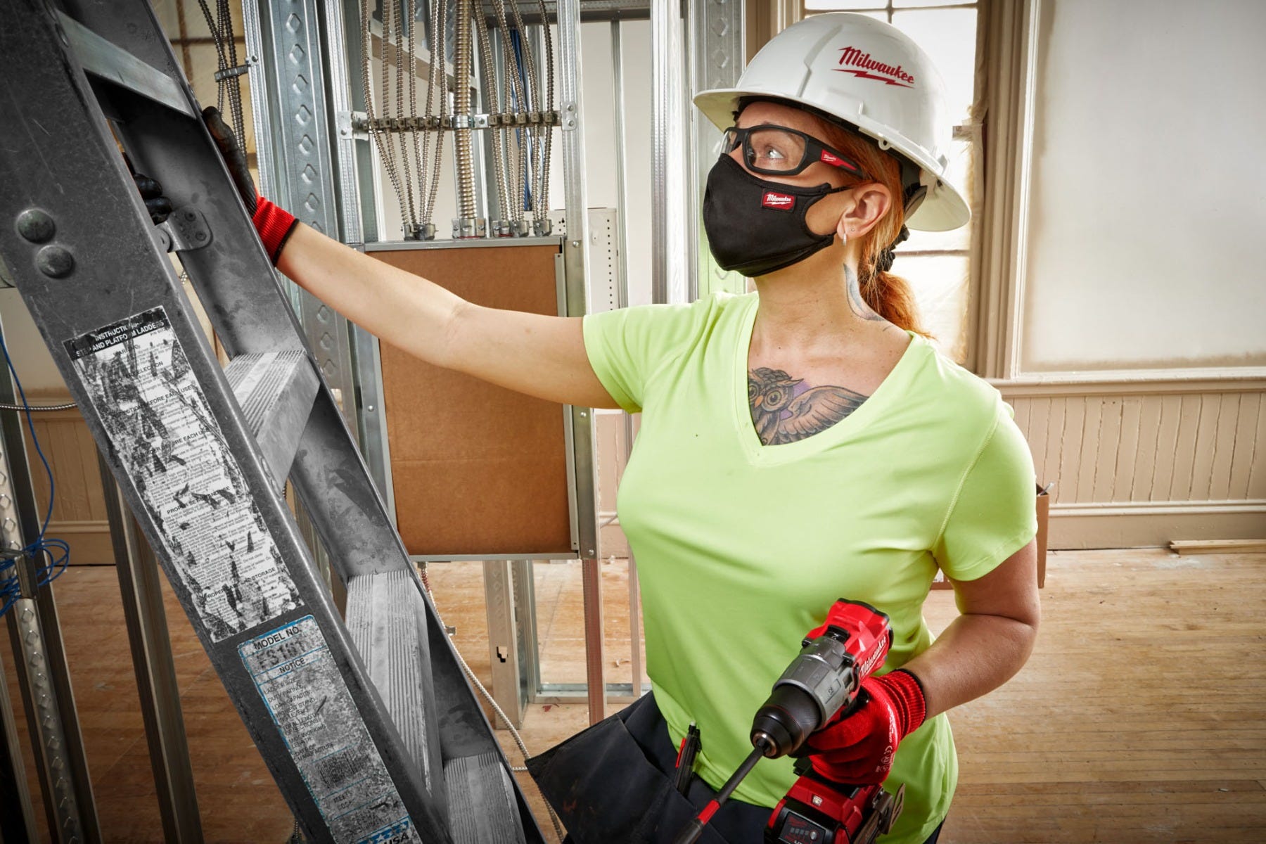 Milwaukee 48-73-4237 L/XL 3-Layer Performance Face Mask