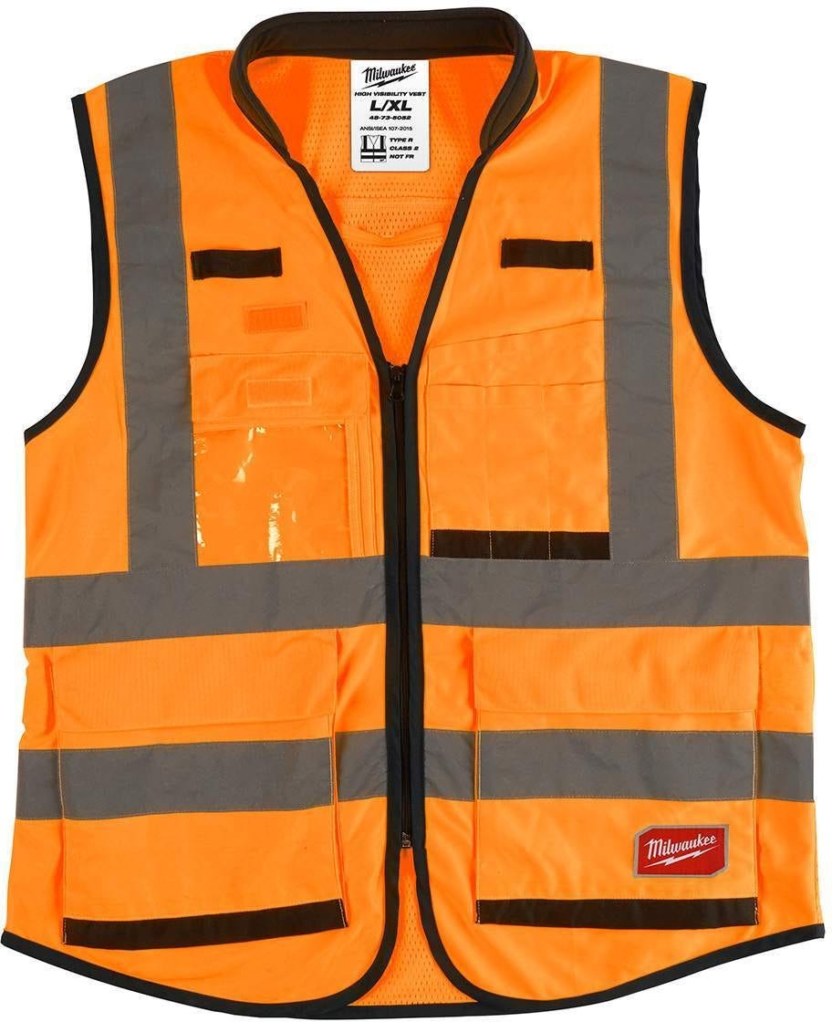 Milwaukee High Visibility Orange Performance Safety Vest