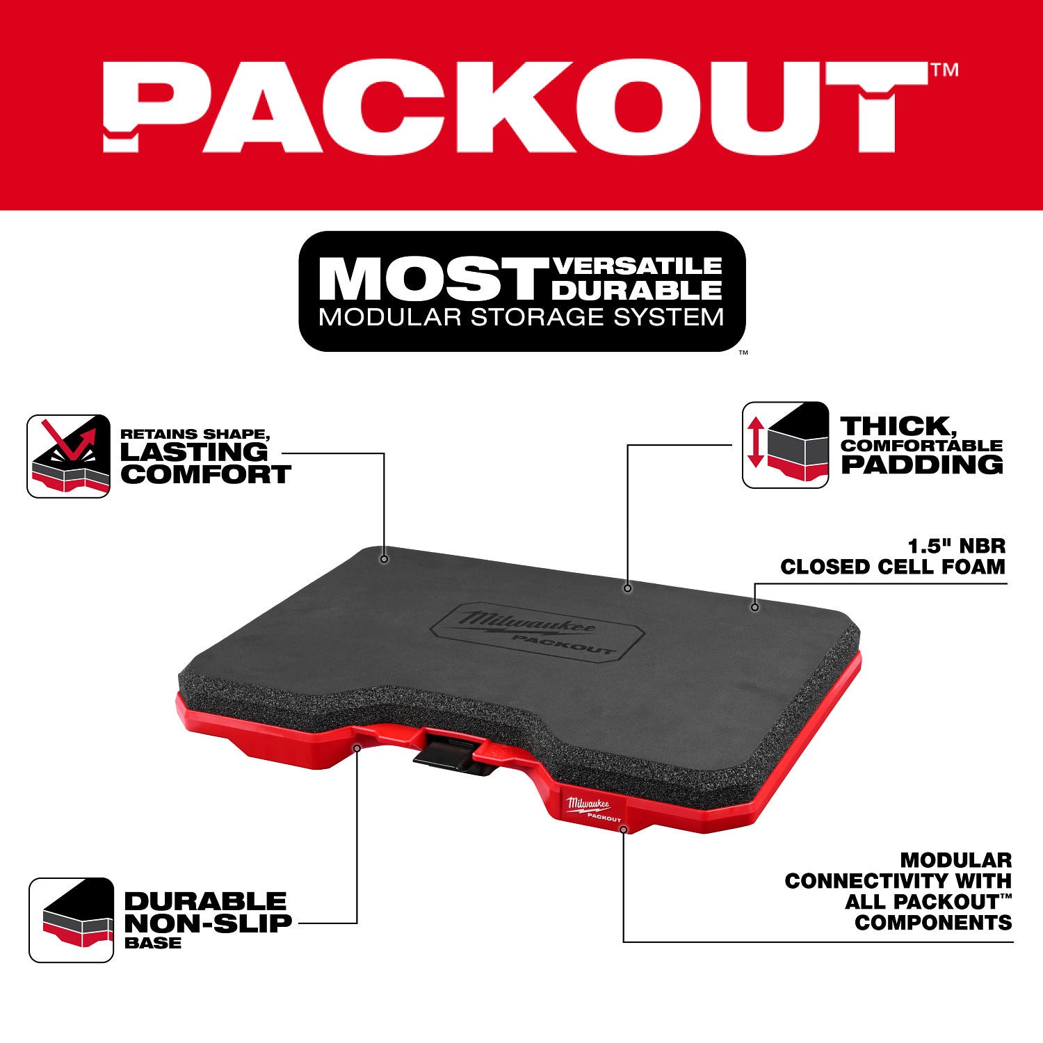 Milwaukee 48-73-6110 PACKOUT Kneeling Pad