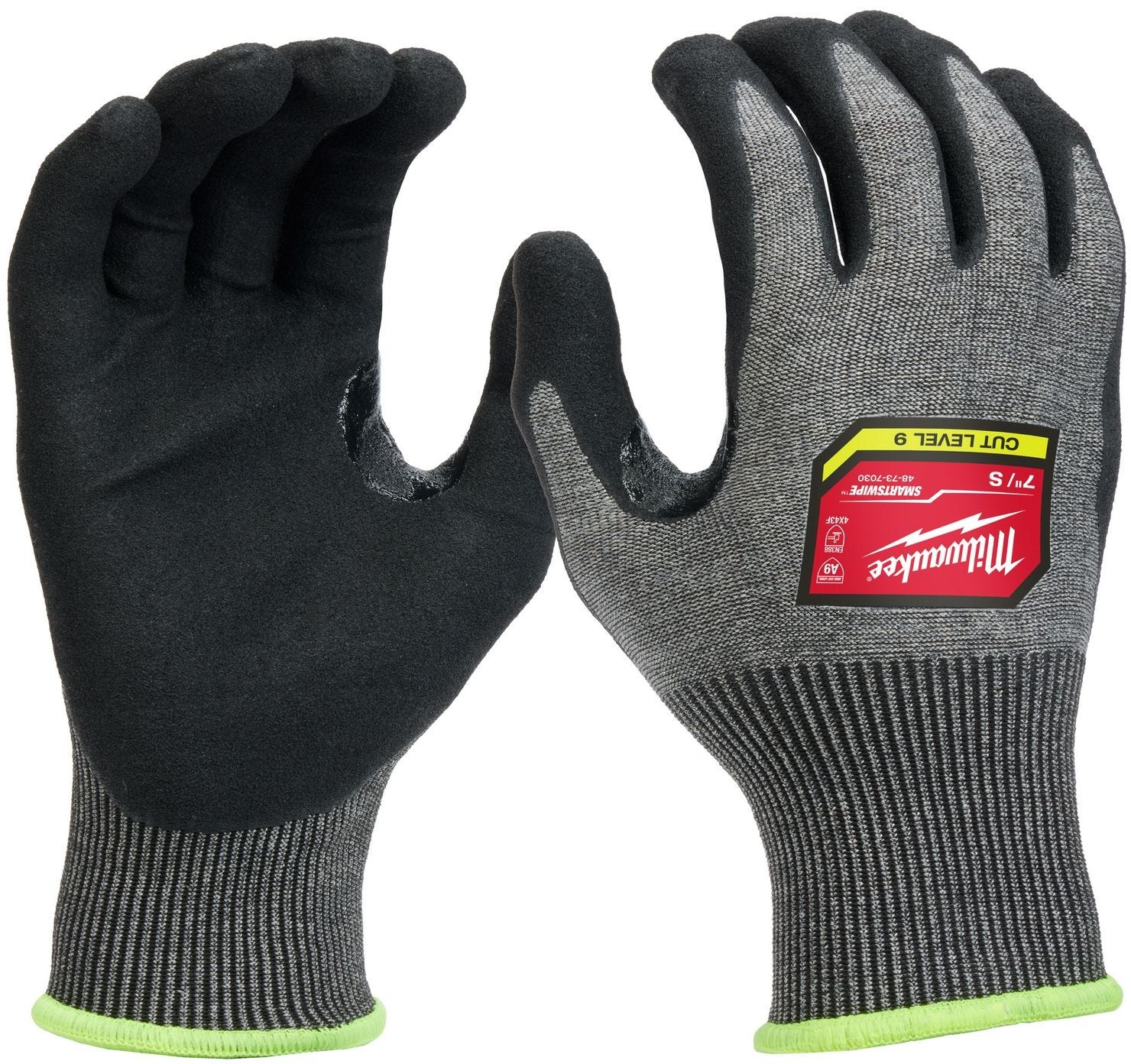 Milwaukee 48-73-703X Cut Level-9 High-Dexterity Nitrile Dipped Gloves, 1-Pair