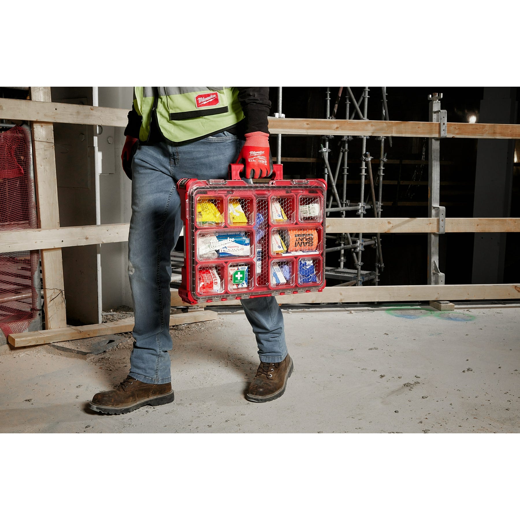 Milwaukee 48-73-8430C 193PC Class B Type III PACKOUT First Aid Kit