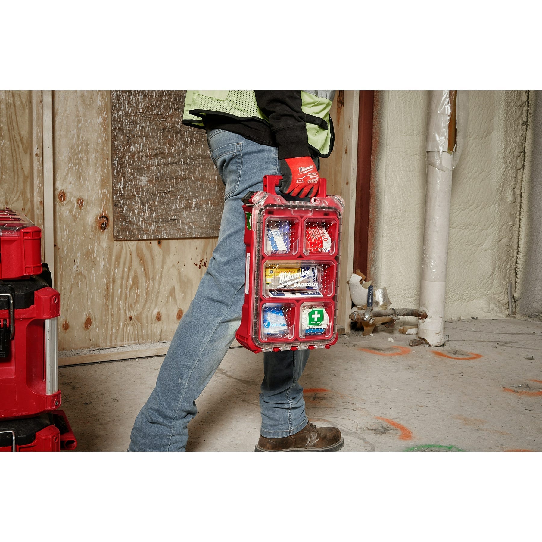 Milwaukee 79PC Class A Type III PACKOUT First Aid Kit with 100-Lumen Penlight